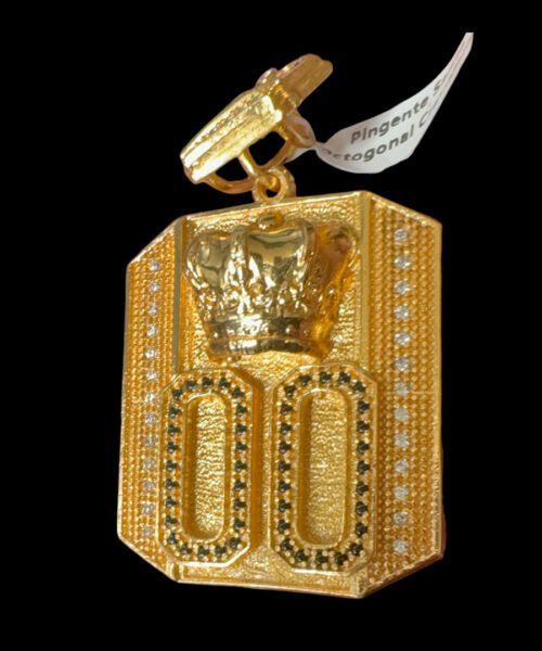 Pingente 00 Coroa Buh - Banhado a ouro 18k