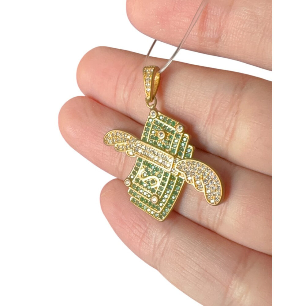 Pingente Dinheiro (P) - Banhado A Ouro 18K - Imagem 2