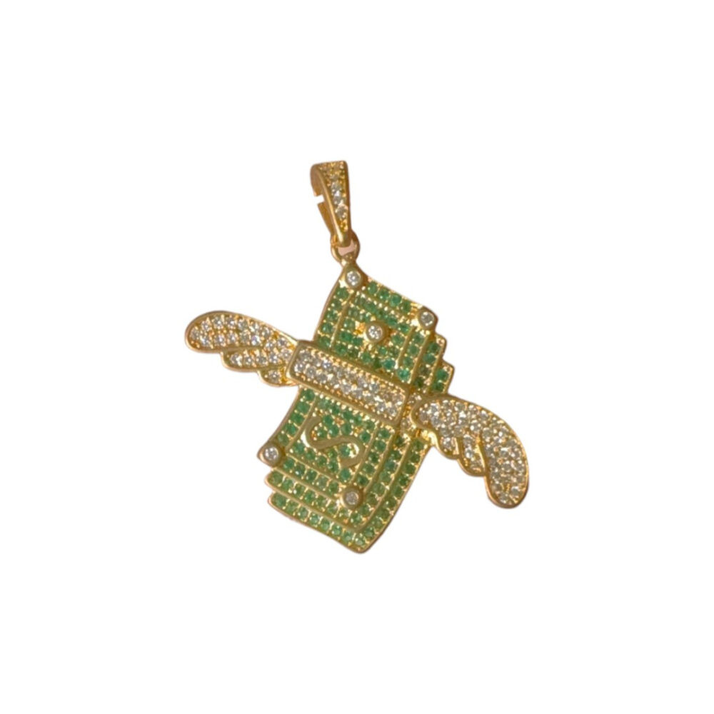 Pingente Dinheiro (P) - Banhado A Ouro 18K - Imagem 3