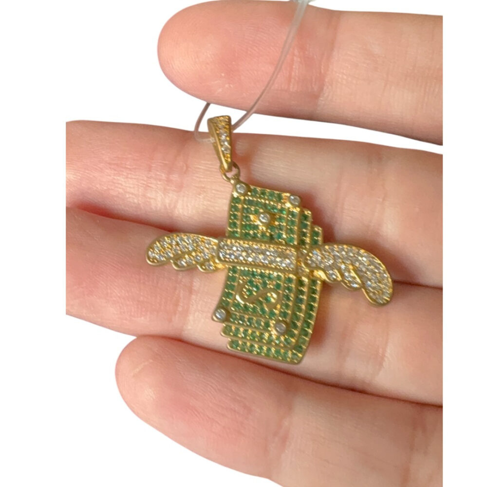 Pingente Dinheiro (P) - Banhado A Ouro 18K - Imagem 4