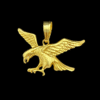 15335110776 Pingente Aguia Gg Banhado A Ouro 18K