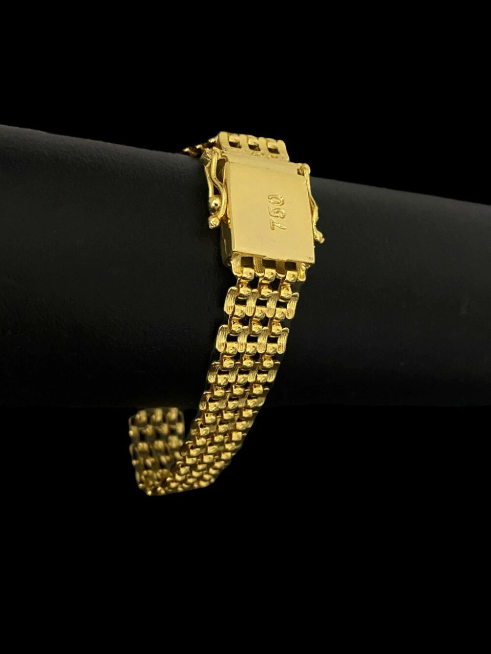 Pulseira Elo Americano 13Mm- Banhado A Ouro 18K - Imagem 2