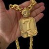 15348327237 Corrente 18Mm Cadeado Fecho Marcacao 750 Pingente 7 Banhado A Ouro 18K Lancamento 1