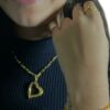 15351551481 Kit Meia Cana 5Mm Pingente Coracao Anel Coracao Brinco Coracao Banhado A Ouro 18K 4