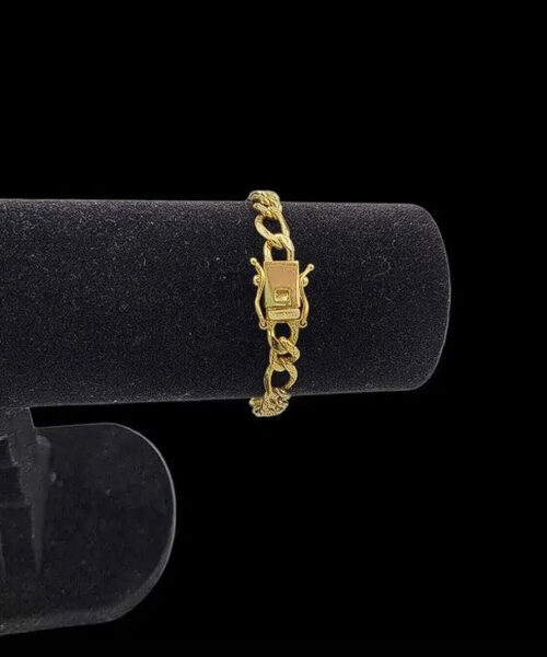 Pulseira 3x1 8mm - Banhada a Ouro 18k