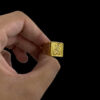 Anel Sao Jorge Oracao Regulavel Banhado A Ouro 18K12