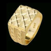 Anel Masculino Regulavel Estiloso – Banhado A Ouro 18K6