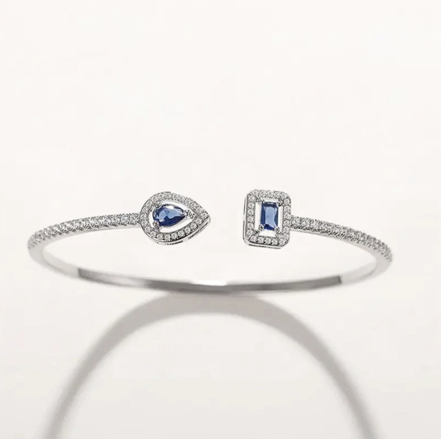 Bracelete Cravejado Feminino Banhado A Ouro 18K 2
