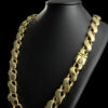 Cordao 16 Mm Fecho Especial Nossa Senhora Banhado Ouro 18K Preto