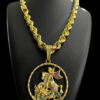 Cordao Baiano 13Mm Pingente Banhado A Ouro 18K P 1