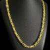 Cordao Cassino 8Mm Banhado A Ouro 18K Preto