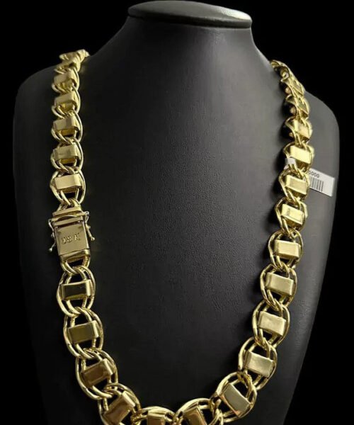 Cordão 17mm Dubai - Banhado a Ouro 18k