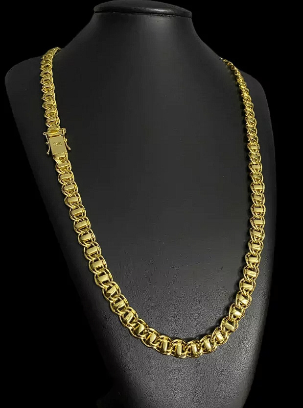 Cordao Dubai 8Mm Banhado Ouro 18K 5