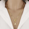 Cordao Feminino 3Mm Pingente Banhado A Ouro 18K 2