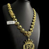 Cordao Oriental 13Mm Pingente Fe Cravejado Banhado A Ouro 18K45 1