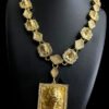 Cordao Poze Jesus Cristo Pingente Cravejado Banhado A Ouro 18K Preto