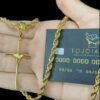 Corrente Baiano 8Mm Pingente Cruz Fio Fino – Banhado A Ouro 18Ks