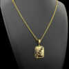 Corrente Cadeado 1Mm Pingente Jesus – Banhado A Ouro 18K3