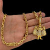 Corrente Cadeado 6Mm Pingente Tio Patinhas – Banhado A Ouro 18K3