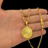 Corrente Tijolinho 4Mm Pingente Jesus – Banhado A Ouro 18K52