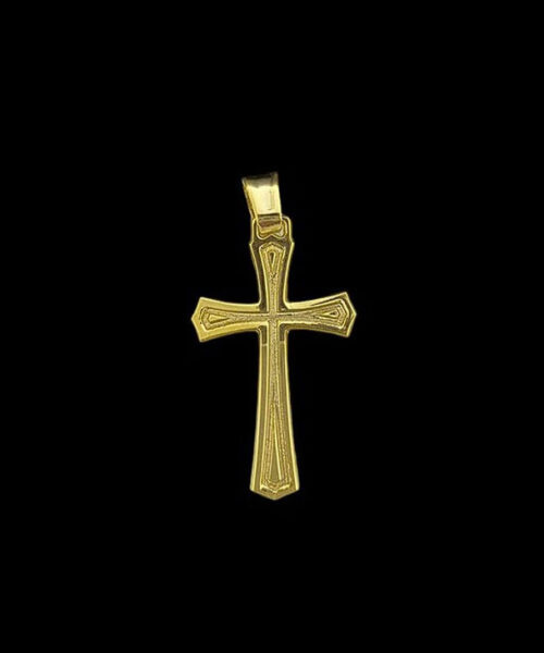 Pingente Cruz m - Banhado a Ouro 18k