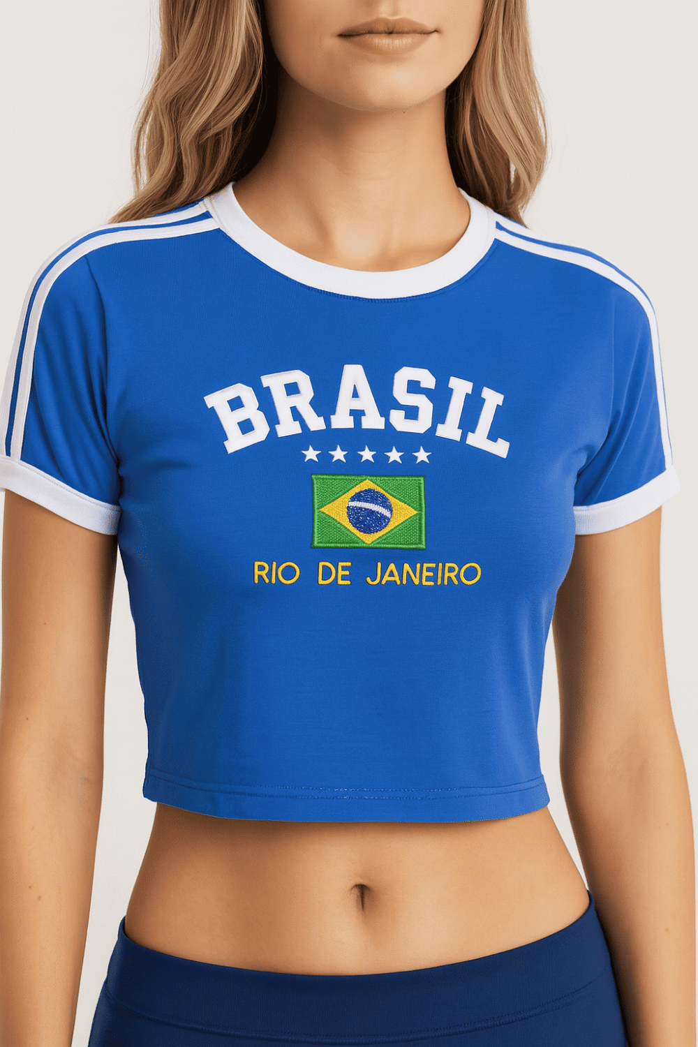 Cropped Do Brasil Bordada Retrô - Imagem 17