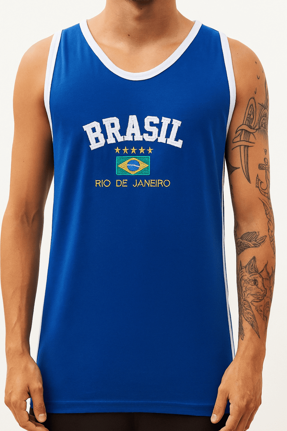 Camisa Regata Do Brasil Bordada - Imagem 11