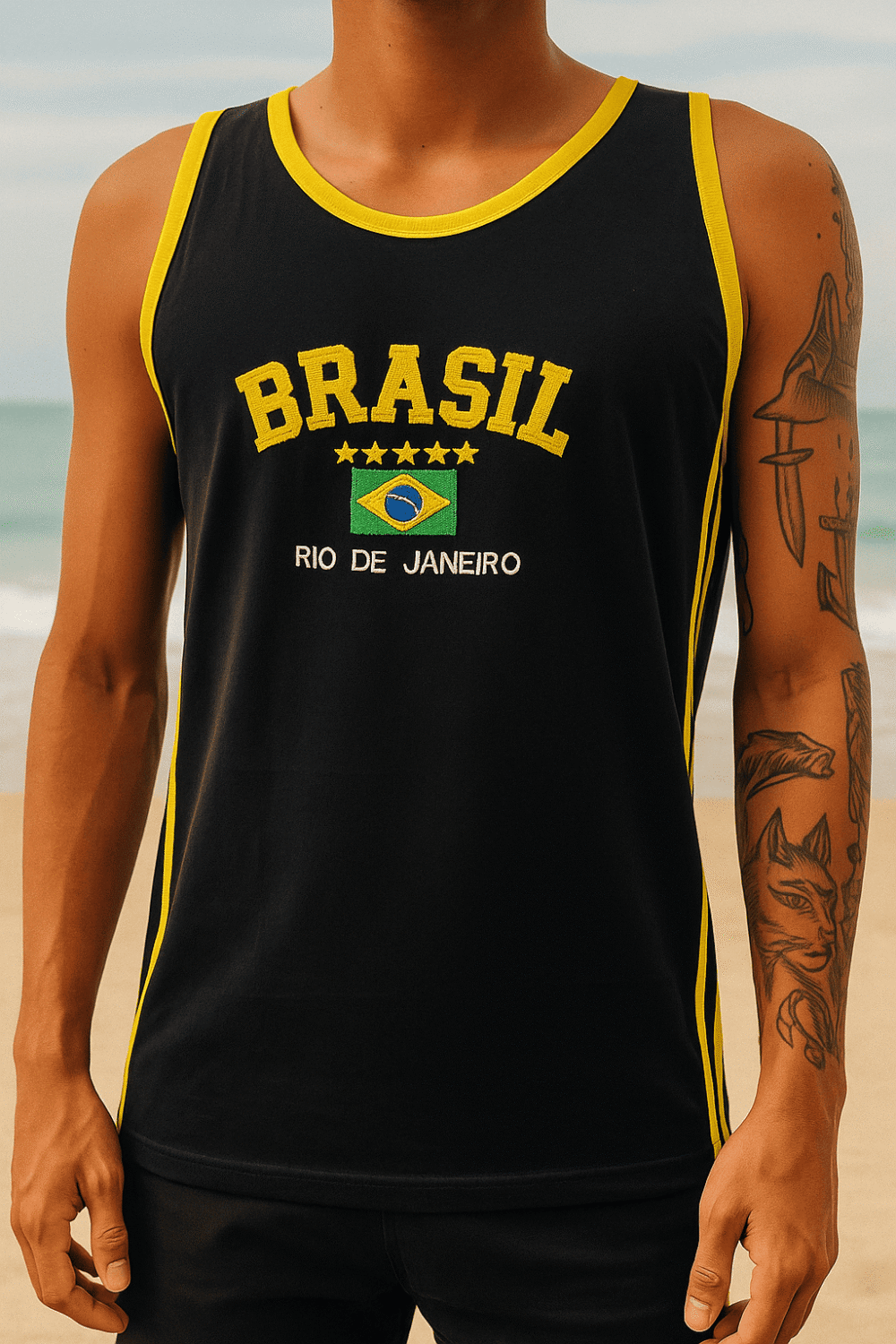 Camisa Regata Do Brasil Bordada - Imagem 19