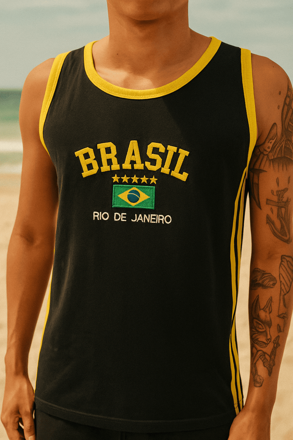 Camisa Regata Do Brasil Bordada - Imagem 20