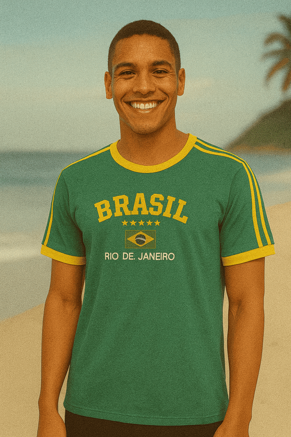 Camisa Do Brasil Bordada Adulto Unissex - Imagem 13