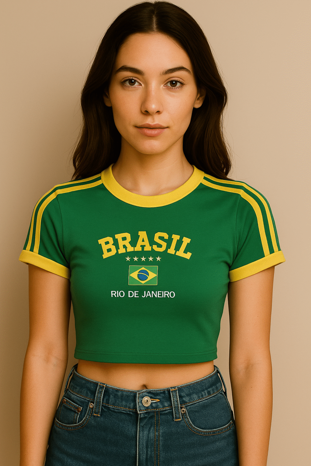 Cropped Do Brasil Bordada Retrô - Imagem 37