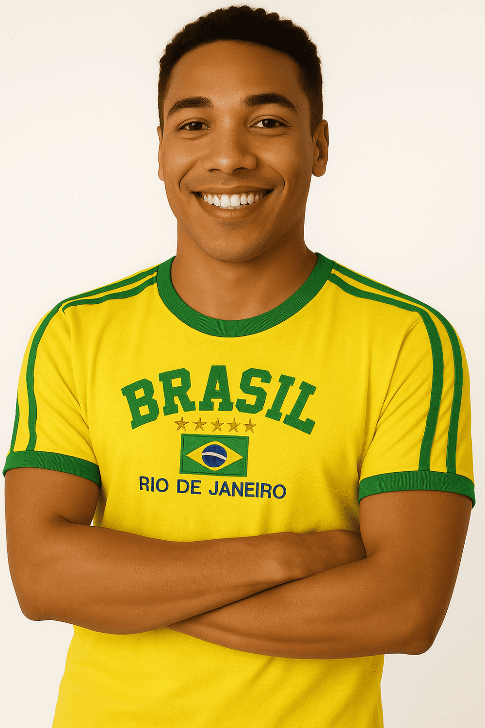Camisa Do Brasil Bordada Adulto Unissex - Imagem 43
