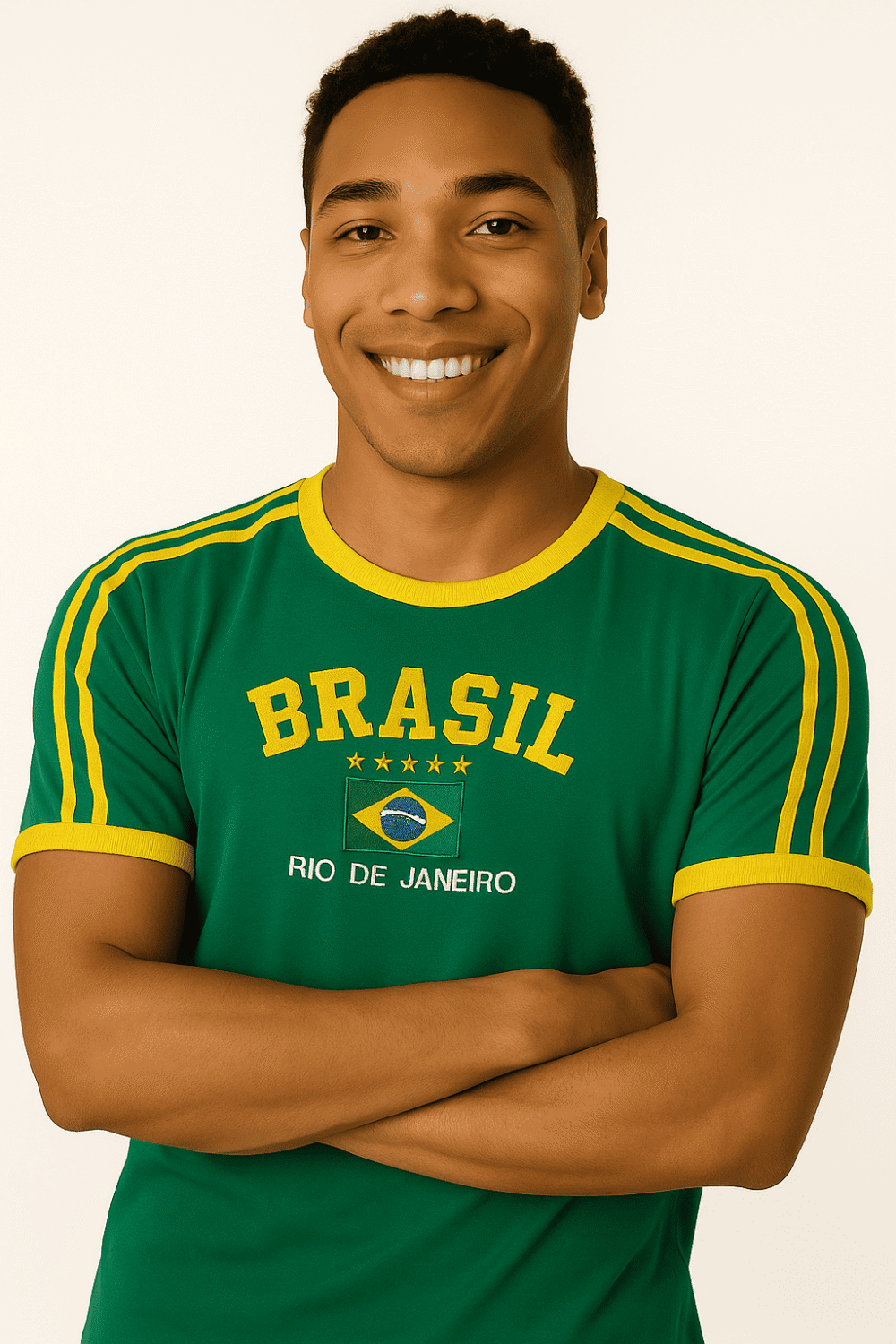 Camisa Do Brasil Bordada Adulto Unissex - Imagem 37