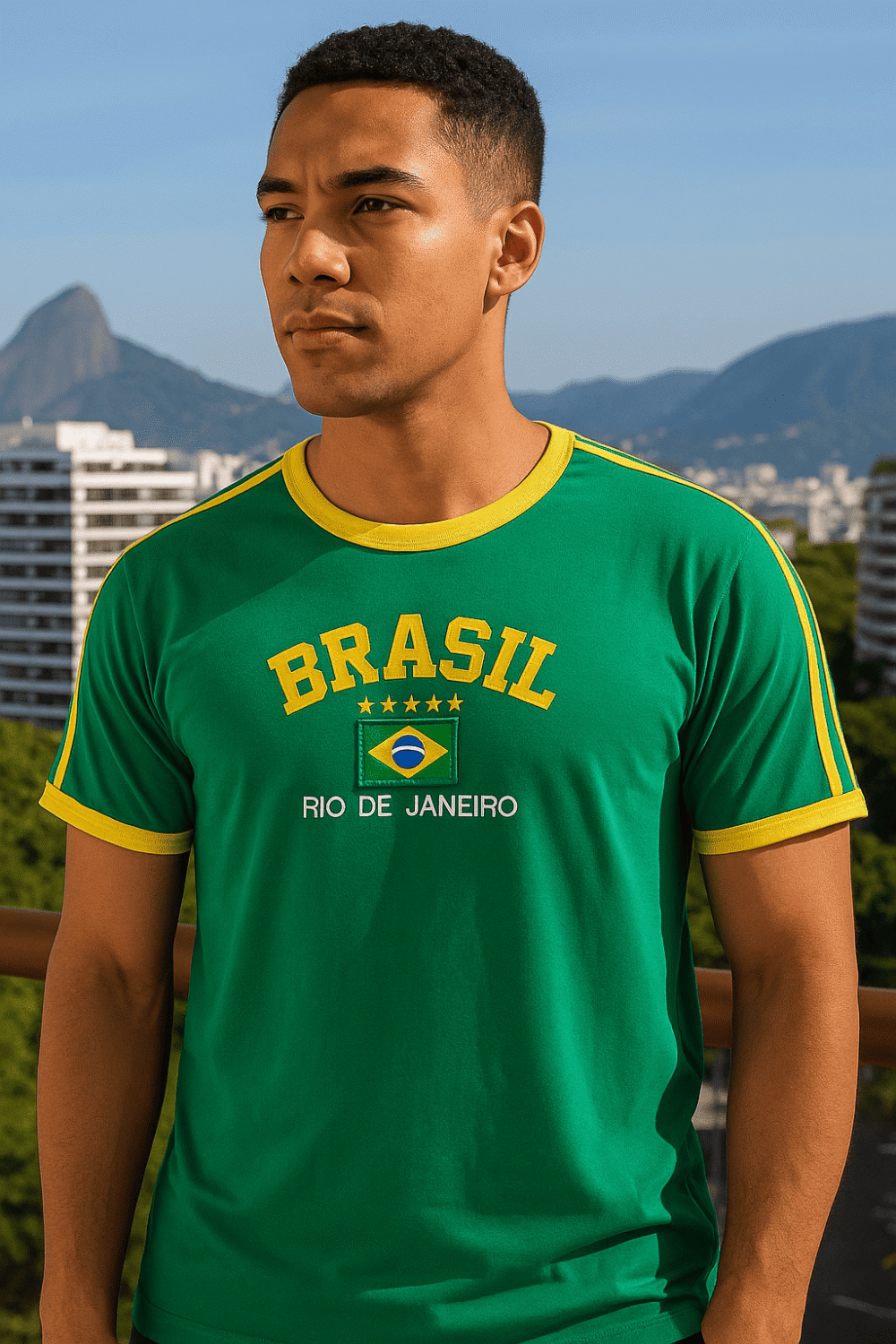 Camisa Do Brasil Bordada Adulto Unissex - Imagem 34