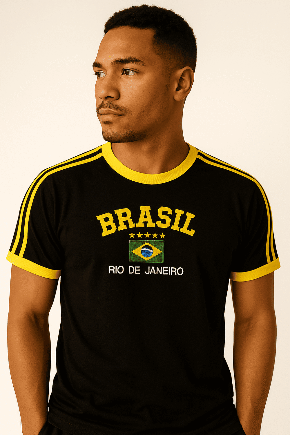 Camisa Do Brasil Bordada Adulto Unissex - Imagem 31