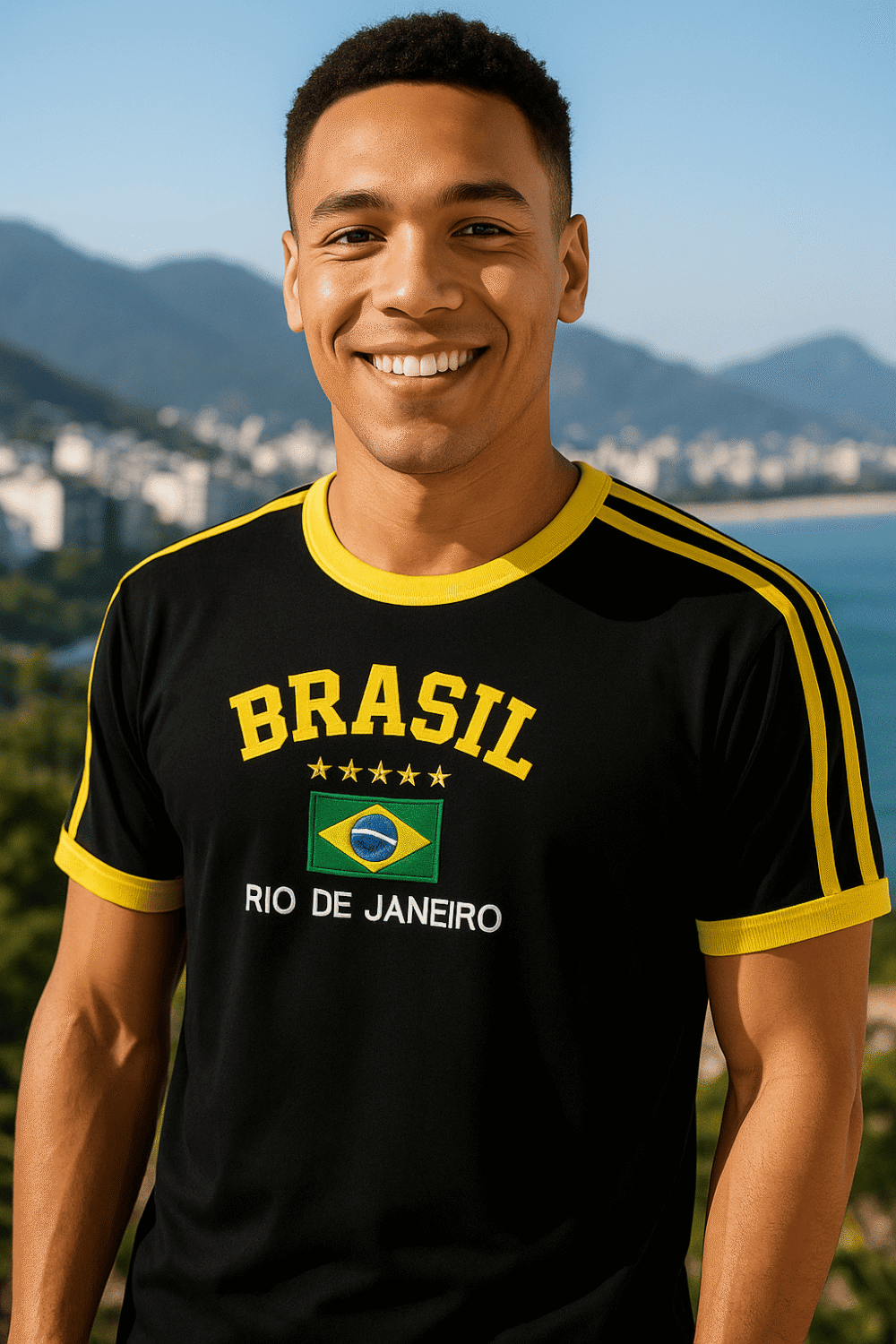 Camisa Do Brasil Bordada Adulto Unissex - Imagem 29
