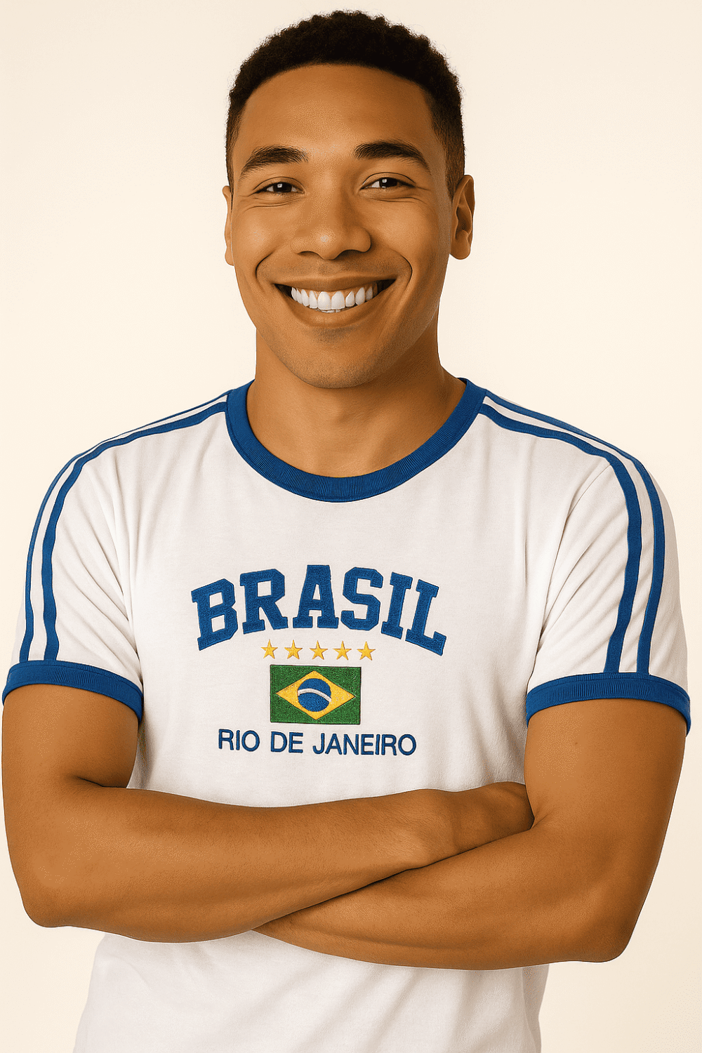 Camisa Do Brasil Bordada Adulto Unissex - Imagem 27