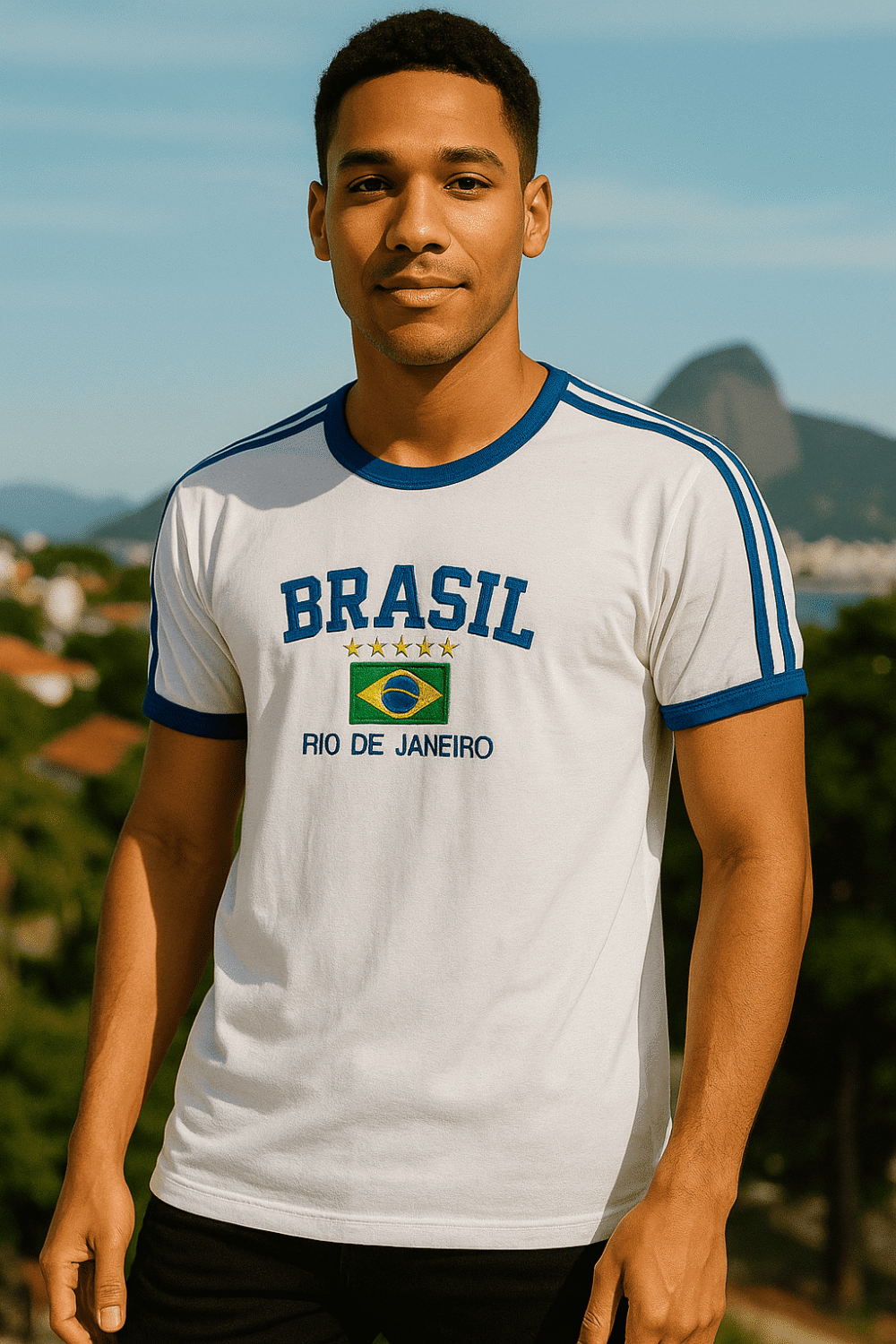 Camisa Do Brasil Bordada Adulto Unissex - Imagem 26