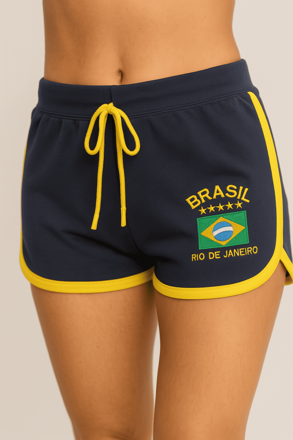 Shorts Do Brasil Bordada Retrô - Imagem 8