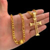 Cordao 10Mm Pulseira Pingente 3X1 Banhado A Ouro 18K Luxo3