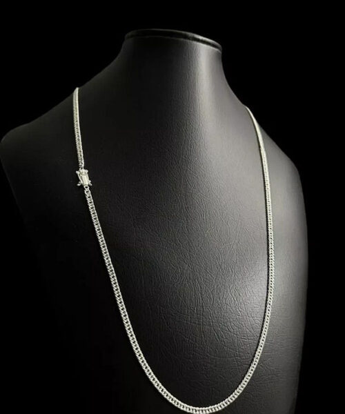 Cordão Grumet 3mm - Banhado a Prata 925