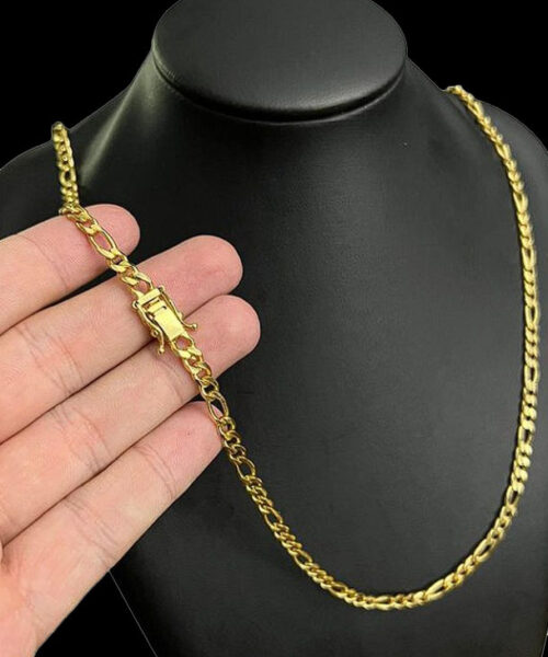 Cordão 3x1 5mm - Banhado a Ouro 18k
