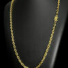 Cordao Cadeado 5Mm Fecho Nossa Senhora Banhado A Ouro 18K Preto