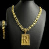 Cordao Dubai 10Mm Pulseira Pingente Banhado
