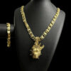 Cordao Dubai 10Mm Pulseira Pingente Banhado 182
