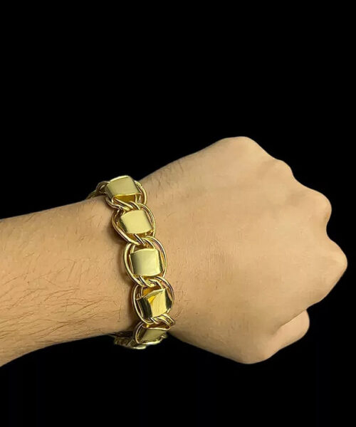 Pulseira 18mm Dubai Mega - Banhado a Ouro 18k