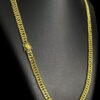 Cordao Grumet 10Mm Fecho Mao Orando Banhado A Ouro 18K Preto