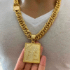 Cordao Macico 15Mm Grumet Lacraia Banhado A Ouro 18K Luxo2