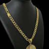 Cordao Pitbulll 10Mm Pingente Nossa Sra Banhado A Ouro 18K 2