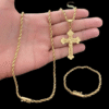 Cordao Pulseira 5Mm Baiano Corda Banhado A Ouro 18K Ping